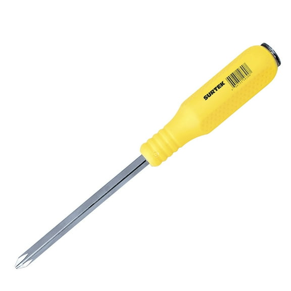 Surtek Yellow Hitting Screwdriver Square Shank Phillips® No. 2 1/4x6" , D451G