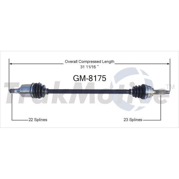 Surtrak Axle GM-8175 CV Axle Shaft