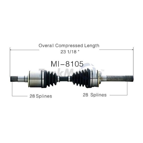 Surtrak Axle MI-8105 CV Axle Shaft