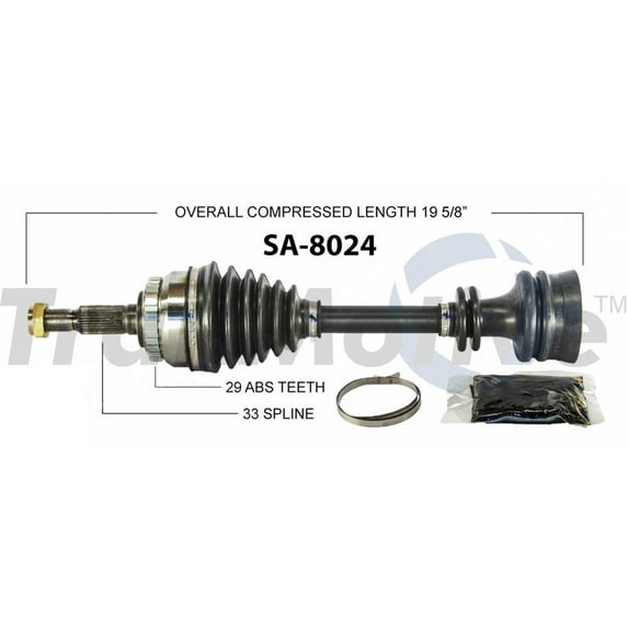 Surtrak Axle SA-8024 CV Axle Shaft Fits select: 1999-2002 SAAB 2023-09-03 00:00:00, 1994-1998 SAAB 900