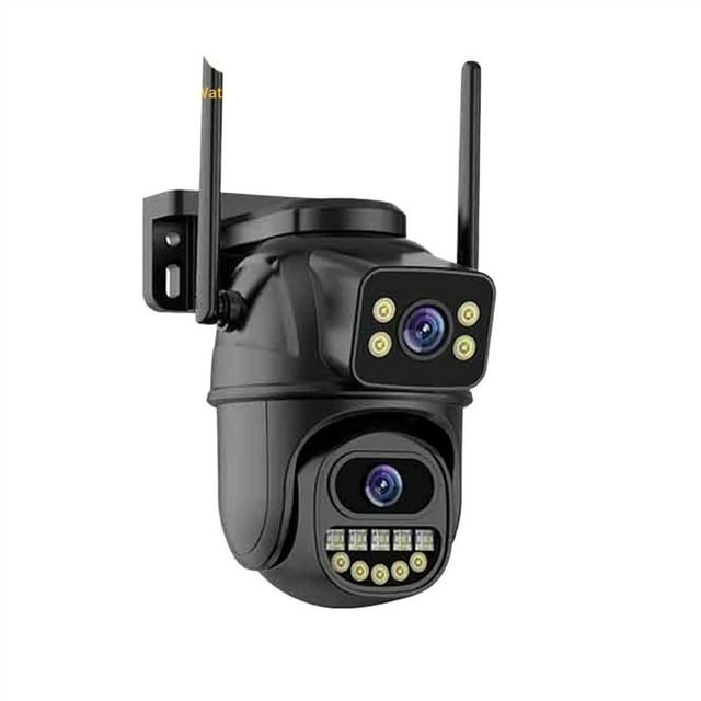 Surveillance Camera, Dual Lens, 4X Digital Zoom, AI Human Detect