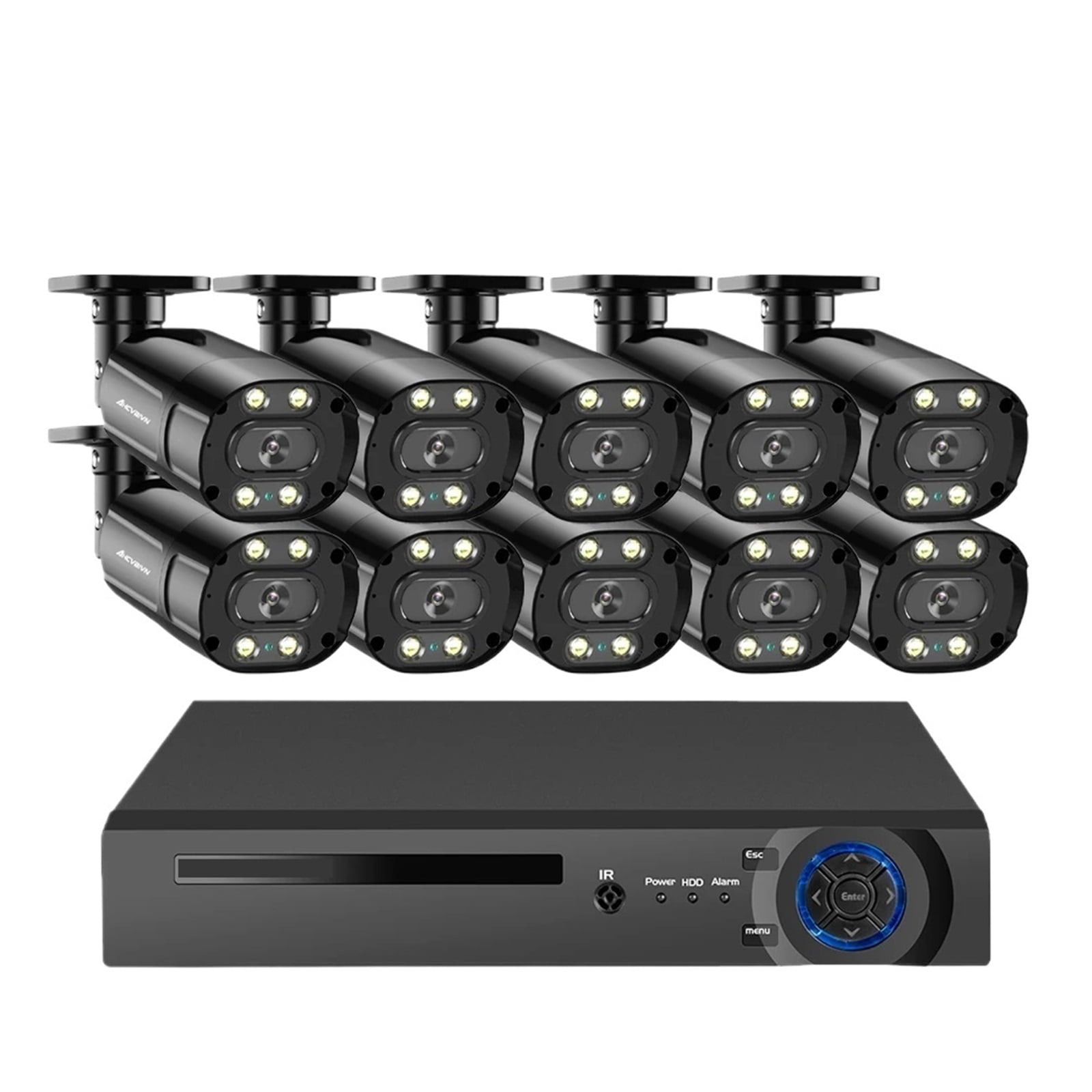 Surveillance camera 4K 10channel 8CH Face Recognition NVR 8MP Color IP