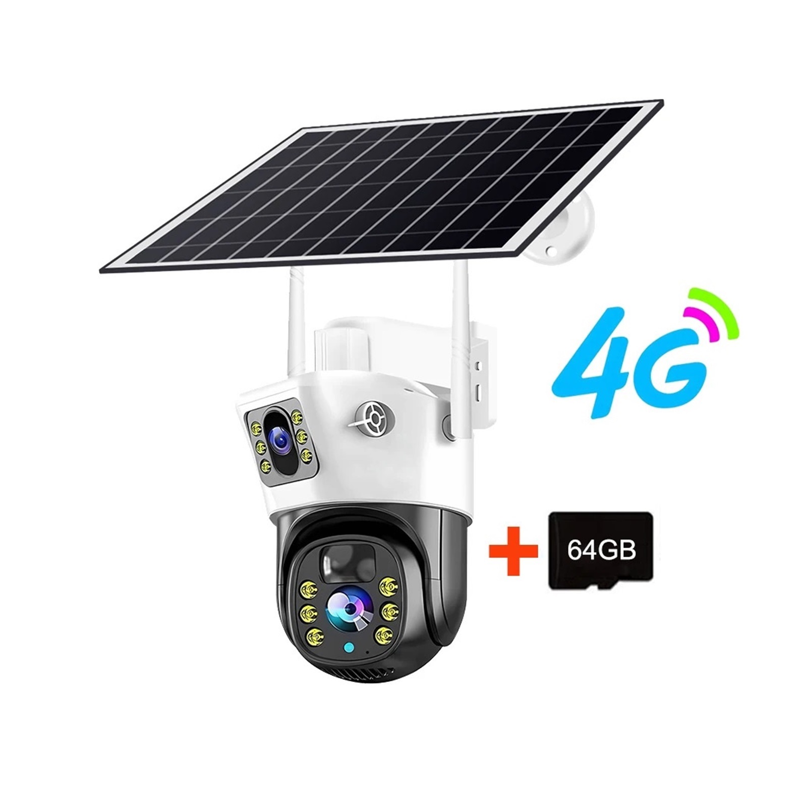 Surveillance camera 4MP/8MP 4G Solar Panel V380 Pro Outdoor Monitoring IP Camera Supports Color Night Vision PIR Motion Detection CAM Surveillance video