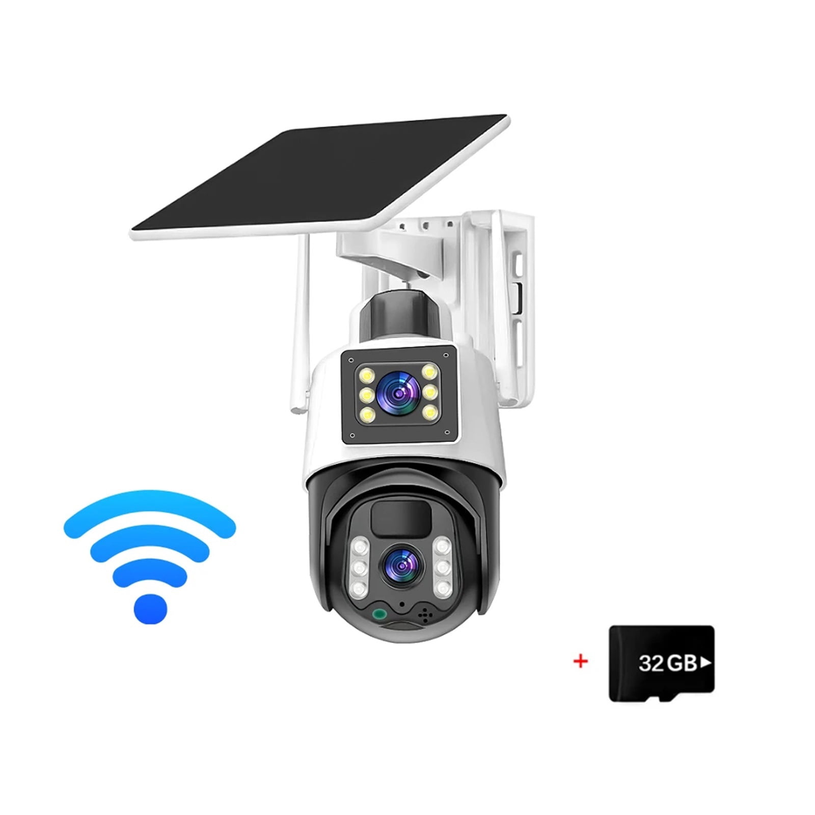 Surveillance camera V380 Pro WIFI Solar PTZ Outdoor Wireless 4K 8 Million IP Security Camera. Surveillance video