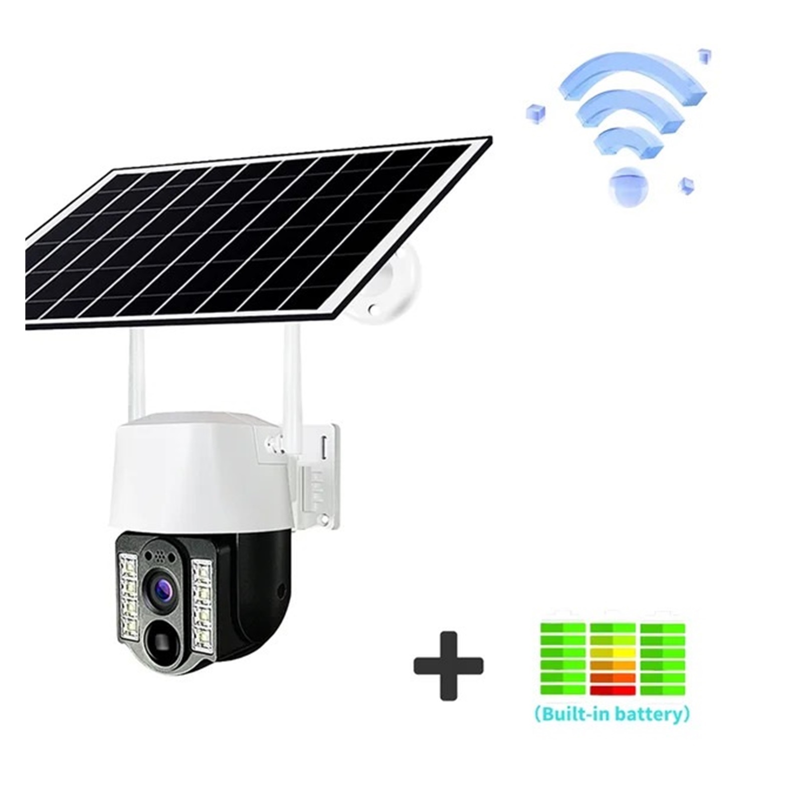 Surveillance camera WIFI Solar Outdoor Waterproof PIR Body Detection Low Power CCTV Wireless V380 Pro Smart Home Security Camera Surveillance video