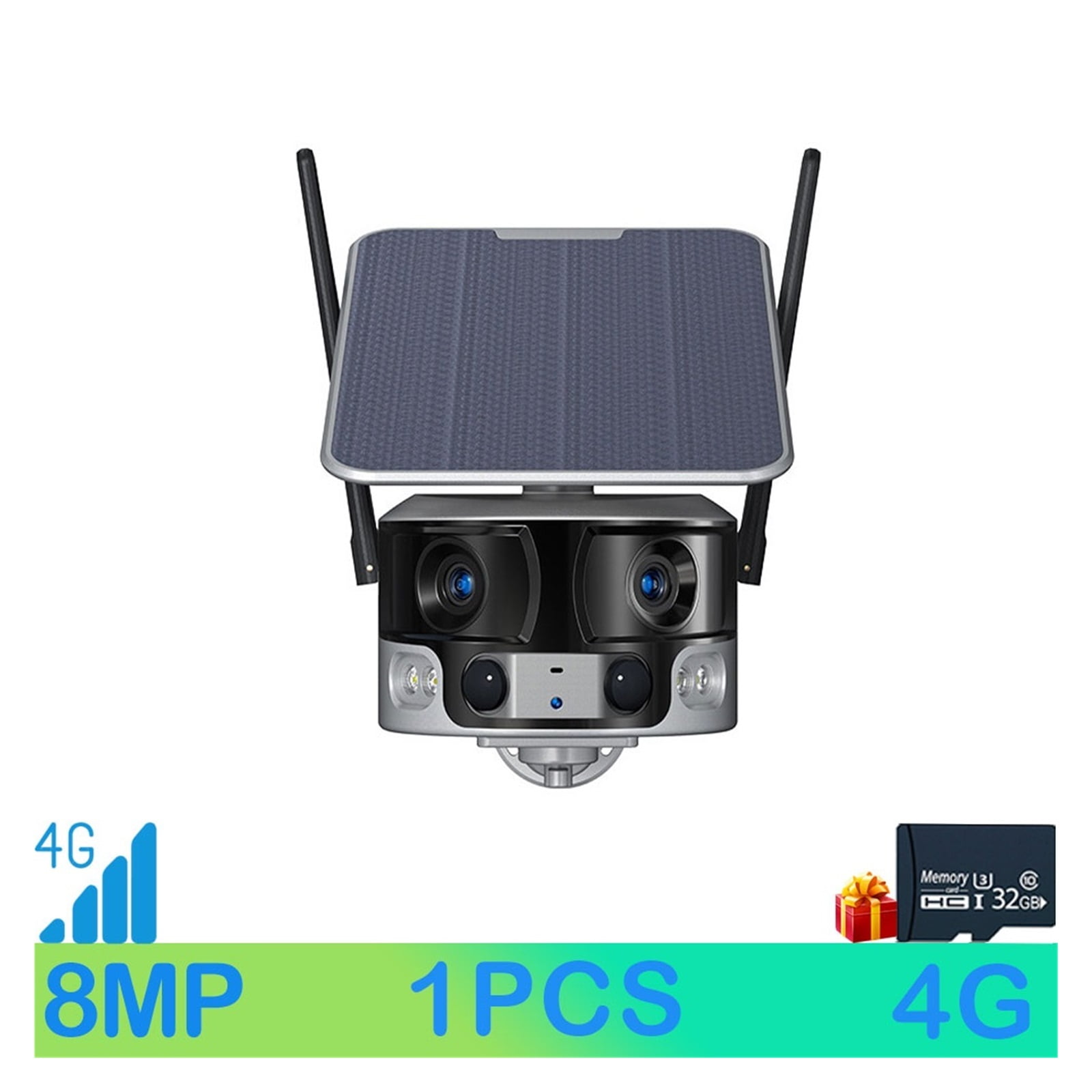 Surveillance and security cameras 8 Million Wide-angle Dual Lens ...