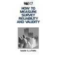 thumbnail image 1 of Survey Kit How to Measure Survey Reliability and Validity, Book 07, (Paperback), 1 of 1