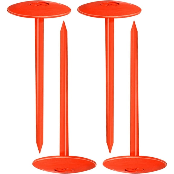 Survey Stakes , Septic Tank Marker - 3.5" x 7"-Property line Markers for Protecting Property Boundary with Solid and Sturdy Survey Stakes - Pack of 4 Pcs