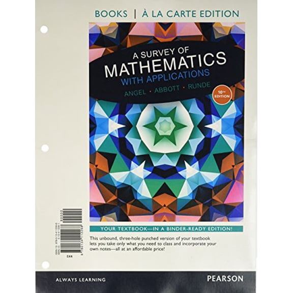 Pre-Owned Survey of Mathematics with Applications, A, a la Carte edition plus NEW MyLab Math with Pearson eText