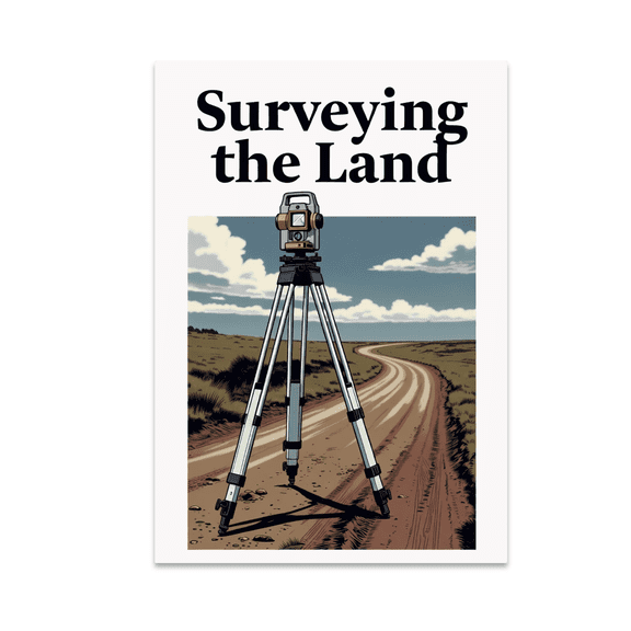 Surveying the Land Poster Art - Surveying Professional - 13x19 Poster Print