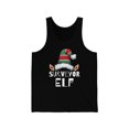 thumbnail image 1 of Surveyor Elf Christmas Unisex Tank Top, XS-2XL Holidays Xmas Elves, 1 of 2