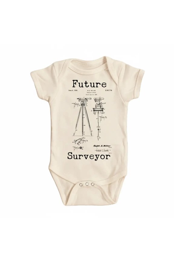 Surveyor Patent Newborn Gift Baby Bodysuit