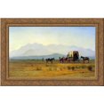 thumbnail image 1 of Surveyor's Wagon in the Rockies 24x18 Gold Ornate Wood Framed Canvas Art by Bierstadt, Albert, 1 of 2