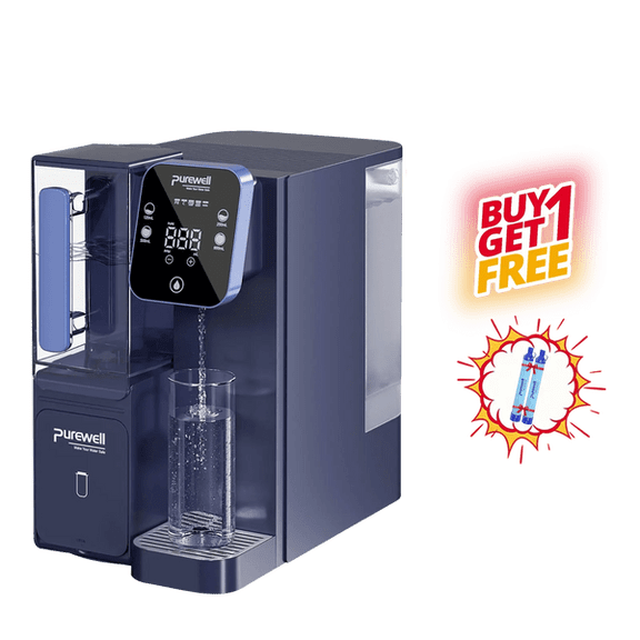 SurviMate Countertop Reverse Osmosis Water Purification System, Alkaline Water Filter with Portable Water Pitcher, NSF 58