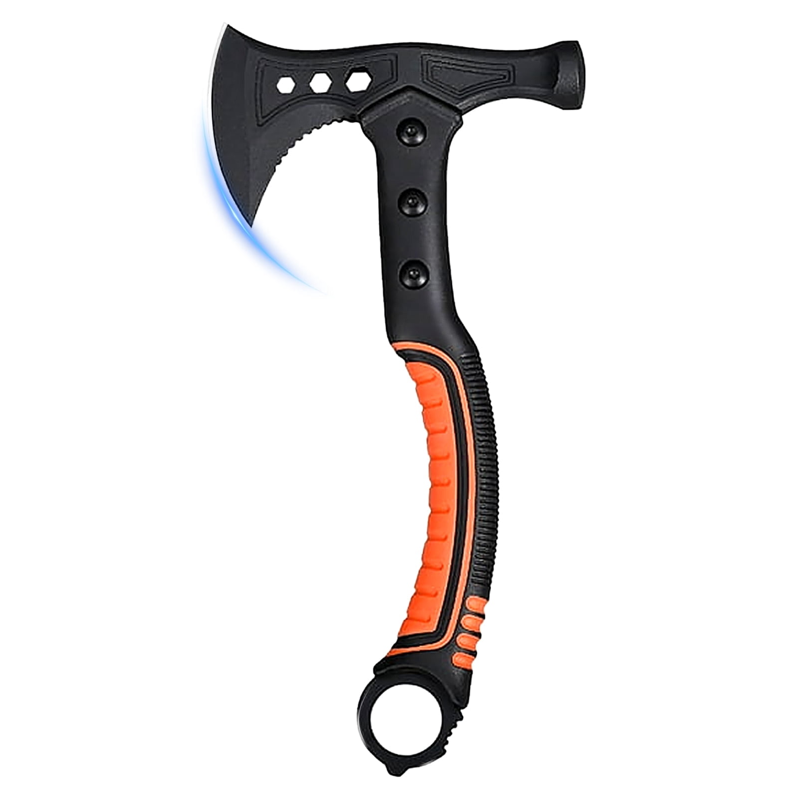 Survival Axe With Hammer, Hex Wrench And Gear Hook - Multifunctional Tactical Axe With Storage Knife, Portable Tool Camping Axe - Suitable For Camping, Outdoors, Emergency Birthday Gifts for Men