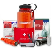 Survival Bottle Kit | Compact Emergency Supplies Kit for Camping Essentials, Office Space, Emergency Car Kit, Hiking & Earthquake Kit - Stay Prepared Anywhere