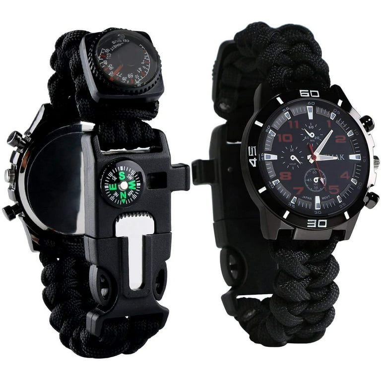 Paracord survival bracelet fish hook sale