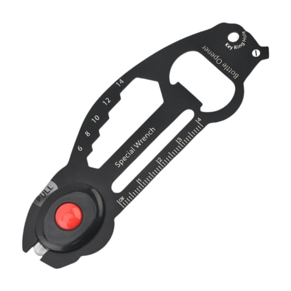 Survival Card Tool Multitool Keychain Hex Wrench Stainless Steel 7 in 1 for Men Dad Boyfriend Camping Survival