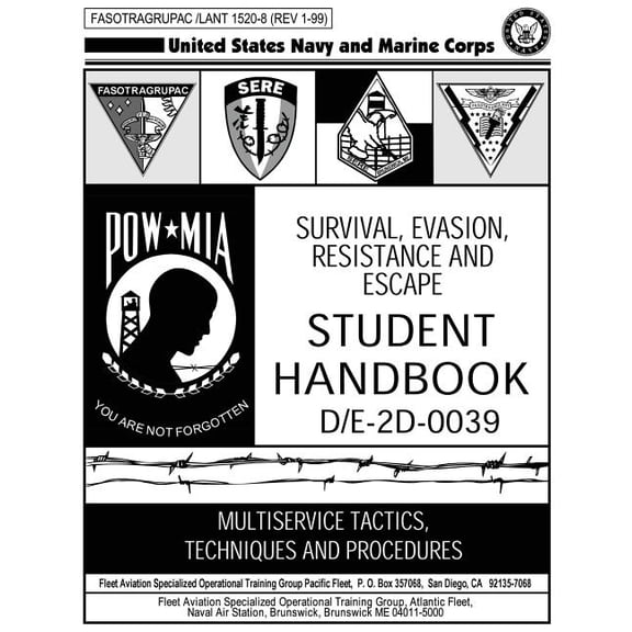 Survival, Evasion, Resistance and Escape: Student Handbook (Paperback)