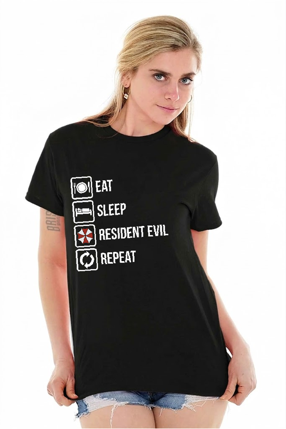 Survival Horror Game Fan Zombie Quote Graphic Tee Shirt Style ApparelV11738,for unisex up to 5XL
