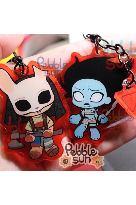 Survival Horror Game Killer Keychains Double-sided Acrylic, RANDOM 1 PACK