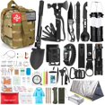thumbnail image 1 of Survival Kit, 250Pcs Survival Gear First Aid Kit with Molle System Compatible Bag and Emergency Tent, Emergency Kit for Earthquake, Outdoor Adventure, Hiking, Hunting, Gifts for Men Women, 1 of 7