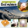 thumbnail image 1 of Survival Mirror under $5! CQCYD Survival Signal Mirror, Multifunctional Emergency Rescue Tool with Whistle, Outdoor Survival Gear for Camping Hiking Hunting, Acrylic Reflective Mirror, 1 of 9
