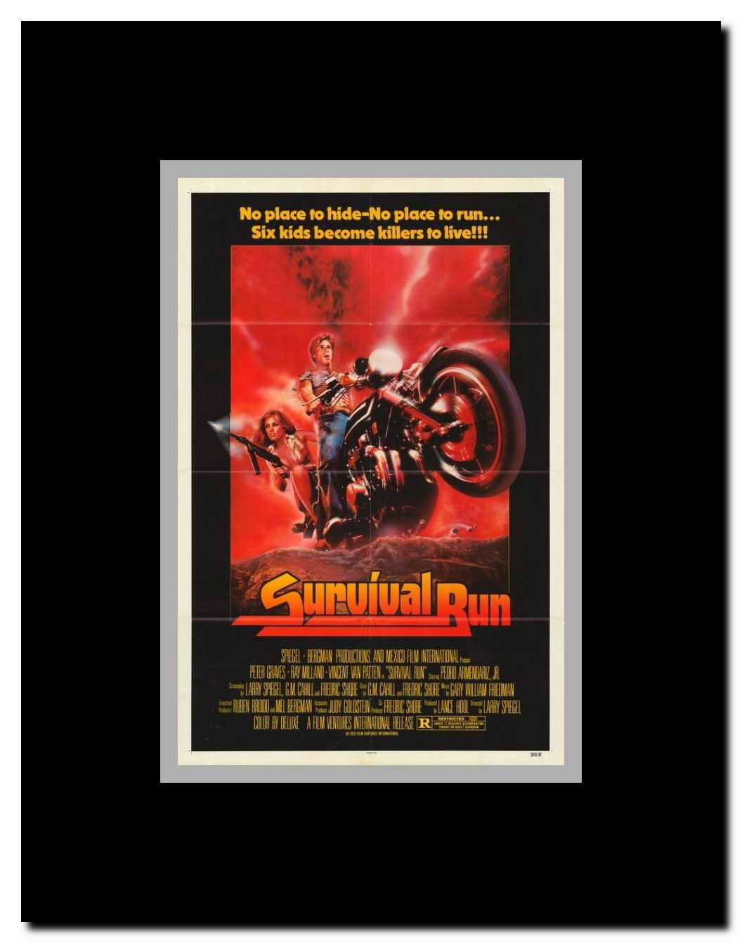 Survival Run Framed Movie Poster