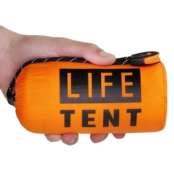 Survival Tarp Tube Tent - Emergency Shelter With Parachute Cord & Survival Whistle