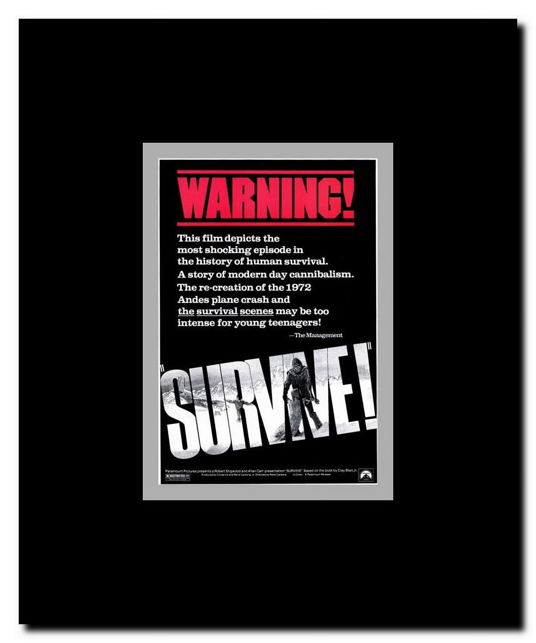 Survive Framed Movie Poster