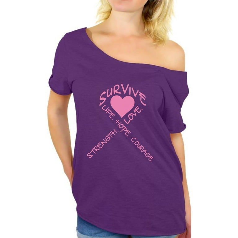 BELIEVE FDS Breast Cancer Awareness Crew Neck Shirt BELIEVE FDS Breast Cancer Awareness Crew Neck Shirt