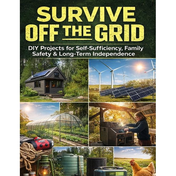 Survive Off the Grid; DIY Projects for Self-Sufficiency, Family Safety & Long-Term Independence, (Paperback)