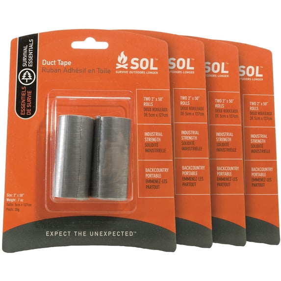 Survive Outdoors Longer 2 x 50 in. Duct Tape, 2 Count (Pack of 4)