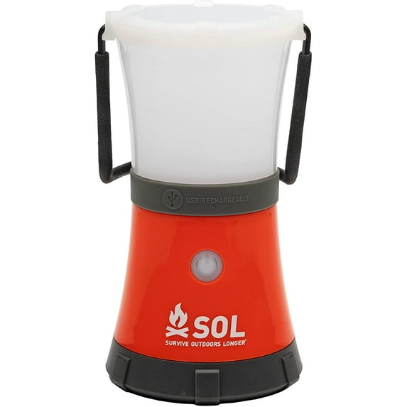 Survive Outdoors Longer Floating Lantern with Power Bank, Orange/Grey