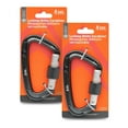 thumbnail image 1 of Survive Outdoors Longer Locking Utility Carabiner 10 cm - (Pack of 2), 1 of 4