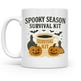 thumbnail image 1 of Gothic 11 oz Coffee Mug - Survive the Spooky Season White Ceramic Gift, 1 of 7