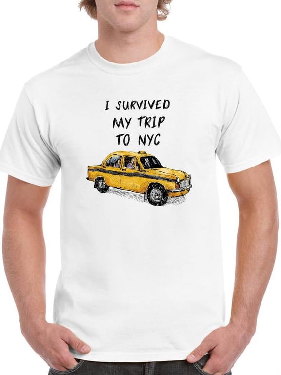 Survived My Trip To Nyc T-Shirt Men -Smartprints Designs, Male Large