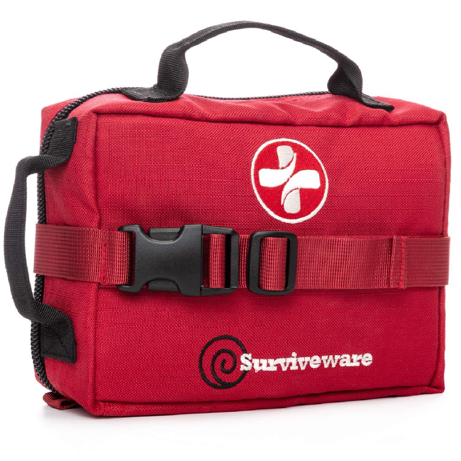 Surviveware Survival First Aid Kit (Red) Red NEW