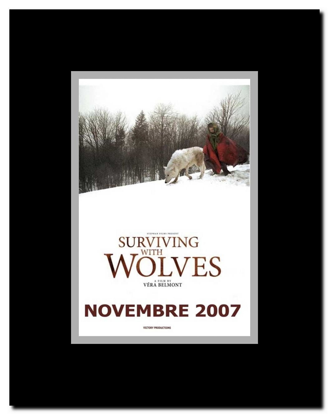 Surviving with Wolves Framed Movie Poster