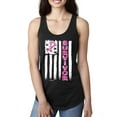 thumbnail image 1 of Survivor Awareness Flag Awareness Ladies Racerback Tank Top, Black, Small, 1 of 3