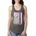 thumbnail image 1 of Survivor Awareness Flag Awareness Ladies Racerback Tank Top, Dark Grey, Medium, 1 of 3
