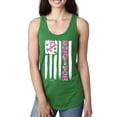 thumbnail image 1 of Survivor Awareness Flag Awareness Ladies Racerback Tank Top, Kelly, Small, 1 of 3