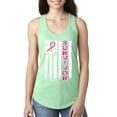 thumbnail image 1 of Survivor Awareness Flag Awareness Ladies Racerback Tank Top, Mint, Small, 1 of 3
