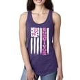 thumbnail image 1 of Survivor Awareness Flag Awareness Ladies Racerback Tank Top, Purple Rush, Large, 1 of 3