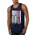 thumbnail image 1 of Survivor Awareness Flag Awareness Mens Graphic Tank Top, Navy, Medium, 1 of 3