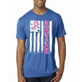 thumbnail image 1 of Survivor Awareness Flag Awareness Mens Premium Tri Blend T-Shirt, Vintage Royal, Medium, 1 of 3