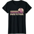thumbnail image 1 of Survivor Breast Cancer Awareness Pink Ribbons Decor T-Shirt, 1 of 3