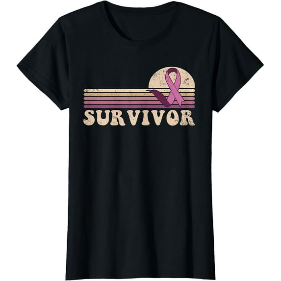 Survivor Breast Cancer Awareness Pink Ribbons Decor T-Shirt