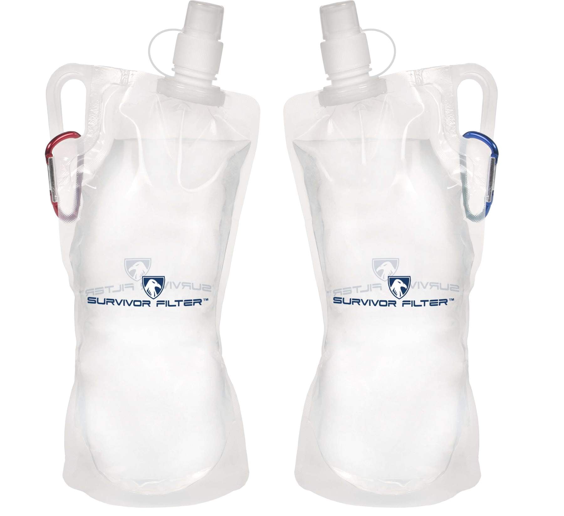 Survivor Filter Ultralight Collapsible Canteens 33oz each 2 Pack