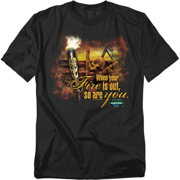 Survivor Fires Out Officially Licensed Adult T-Shirt L